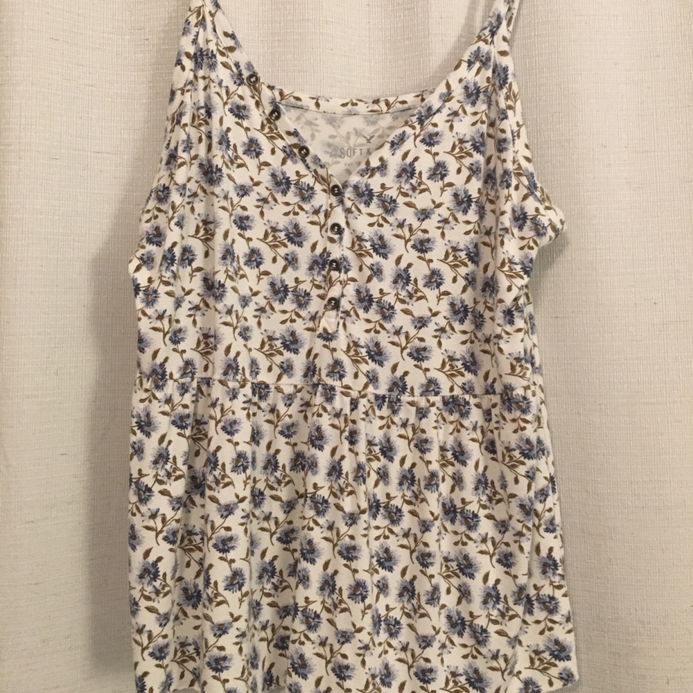 American Eagle peplum tank top size XL